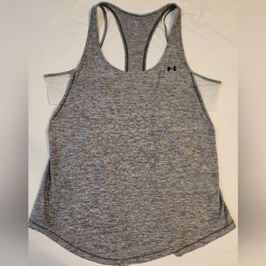 Under Armour Heather Gray Athletic Tank Size Medium